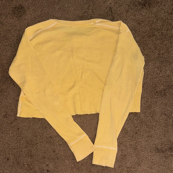 Yellow Long Sleeve Women's Top - Picture 5 of 5